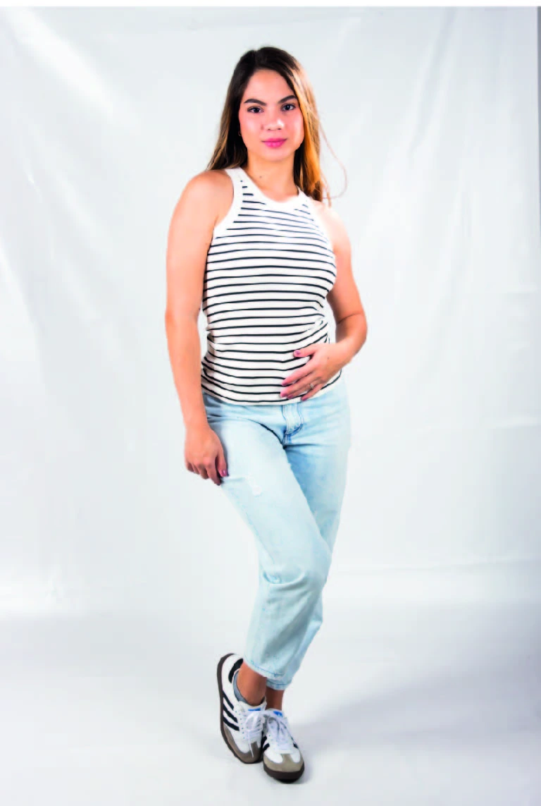 Blusa seamless sisa entrada en rayas